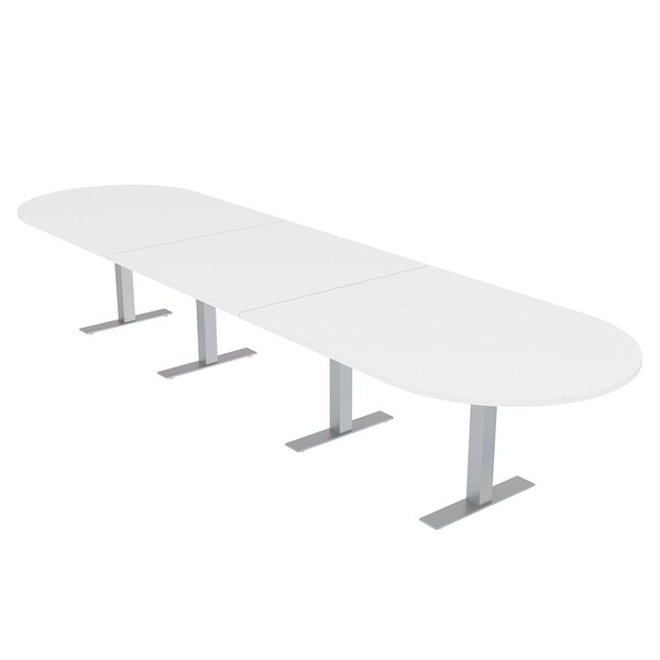 Skutchi Designs 45 in W, 165.75 in L, 29 in H, Engineered Wood Top, White HAR-RAC-46x168-T-XD09 - main